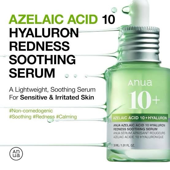 Anua Azelaic Acid 10 Hyaluron Redness Soothing Serum - 30ml | korea