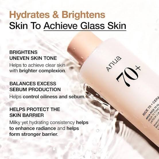 ANUA Rice 70 Glow Milky Toner (250ml)