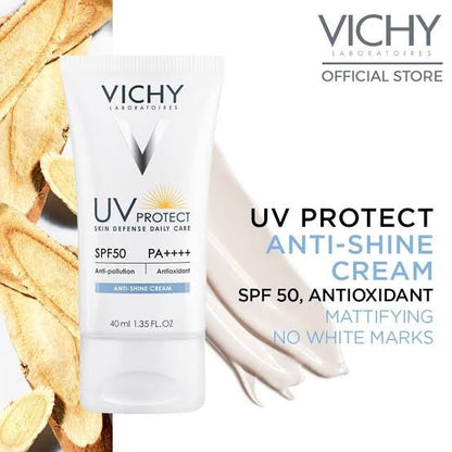 Vichy UV Protect SPF 50 Anti Shine Cream (Sunscreen)