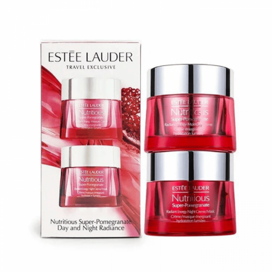 Estee Lauder Nutritious Super-Pomegranate Day ＆ Night Radiance Set - 50 ml x 2