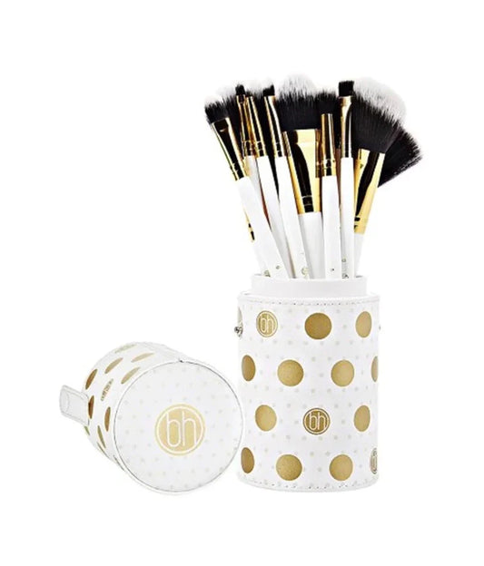 BH Cosmetics Dot Collection 11 Pcs Brush Set - White