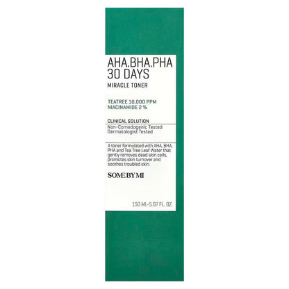 Some By MI  AHA. BHA. PHA 30 Days Miracle Toner(150 ml) Korea