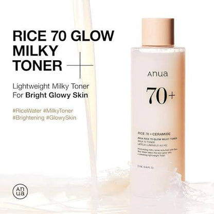 ANUA Rice 70 Glow Milky Toner (250ml)
