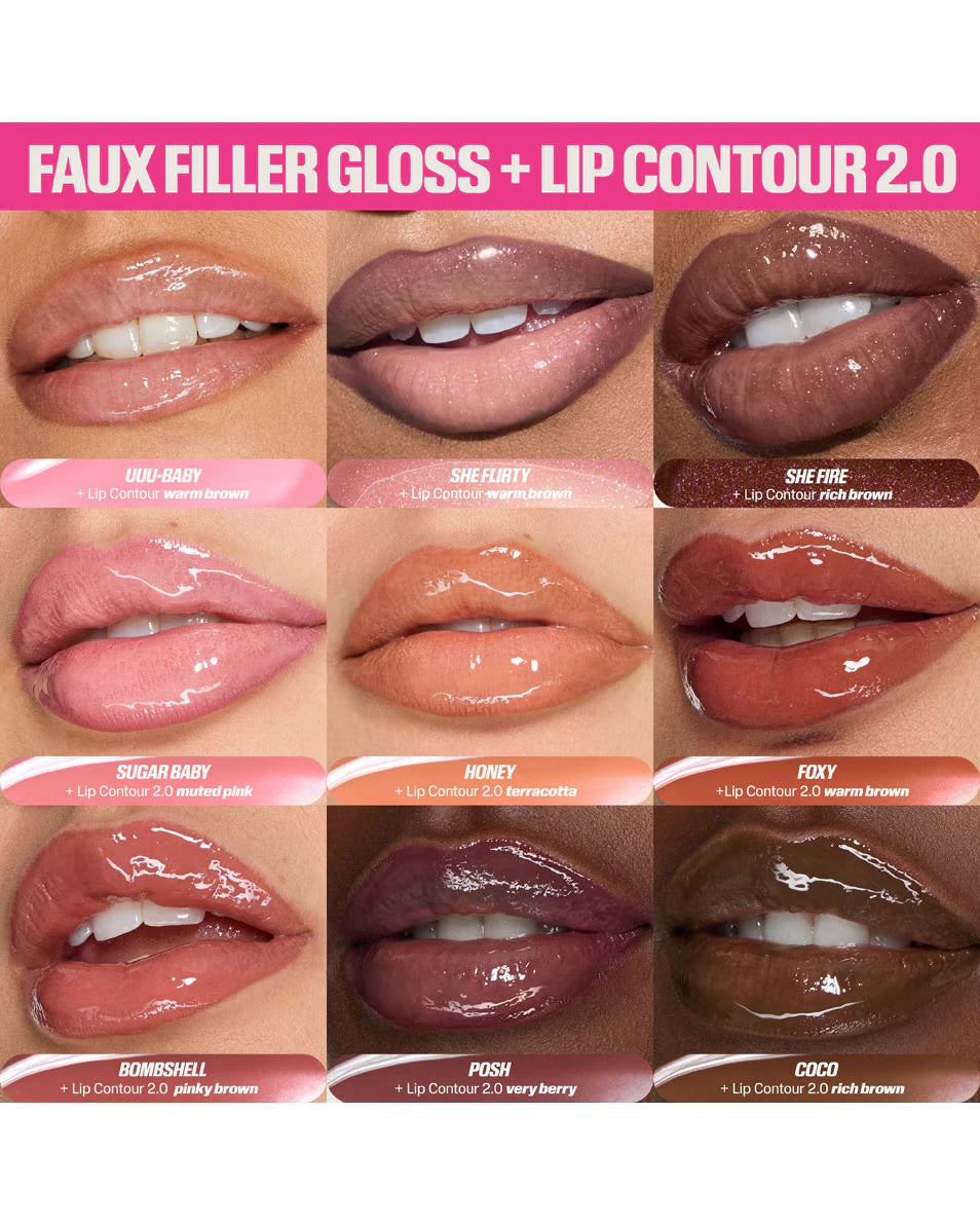 Huda Beauty Faux Filler Extra Shine Lip Gloss