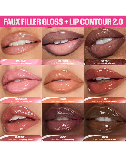 Huda Beauty Faux Filler Extra Shine Lip Gloss