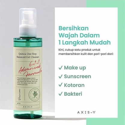 AXIS-Y Quinoa One Step Balanced Gel Cleanser 180 ml - Korea