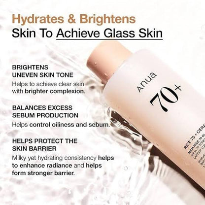 ANUA Rice 70 Glow Milky Toner (250ml)
