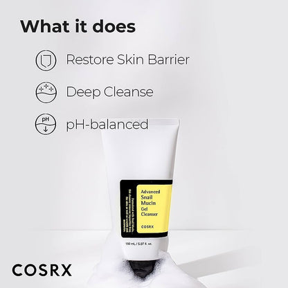 COSRX Advanced Snail Mucin Gel Cleanser 150ml Korea