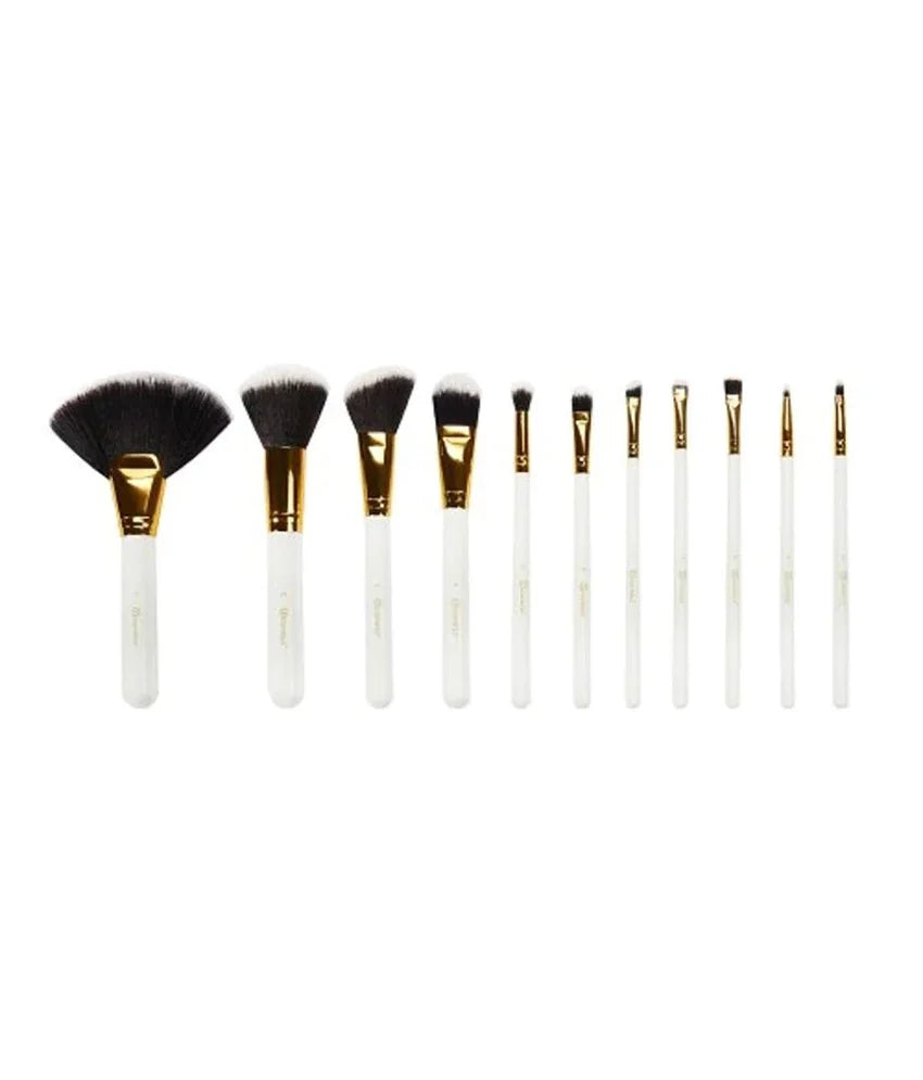 BH Cosmetics Dot Collection 11 Pcs Brush Set - White
